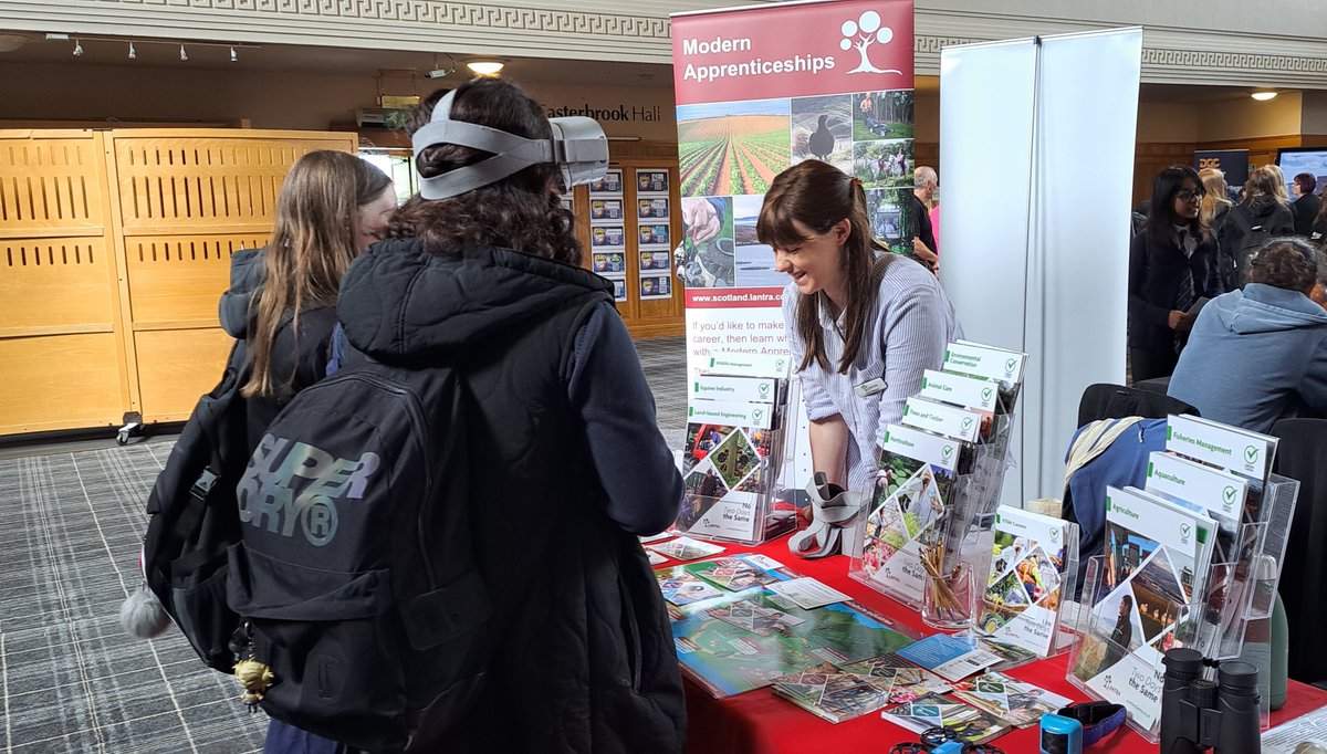 LantraScotland's tweet photo. Having a great time at @dyw_dg Bang Goes DG event today meeting 1k young people at @EasterbrookHall to learn about #STEM! Lots going on, with 45+ other organisations joining us #dywdg #BGDG #landbased #science #technology #engineering #maths https://t.co/NCMK4JpadQ