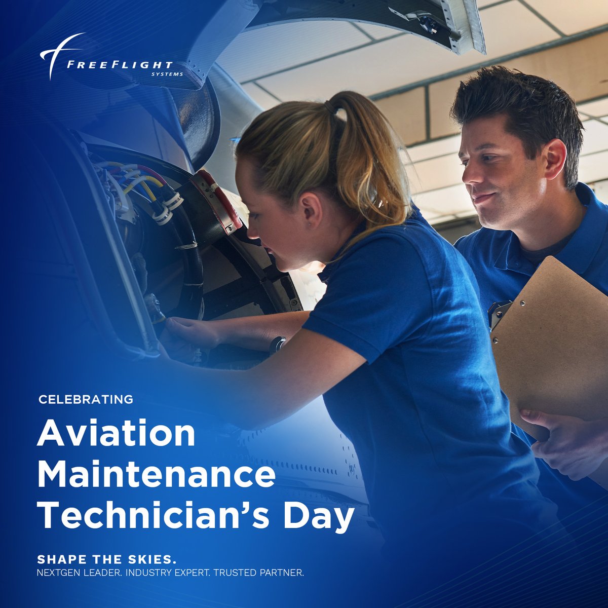 On May 24, we celebrate #AviationMaintenanceTechnician Day to recognize the hard work of all aviation maintenance professionals. ✈️ Thank you to all aviation maintenance technicians who ensure that every aircraft is in optimal condition for takeoff. 🙌🛫