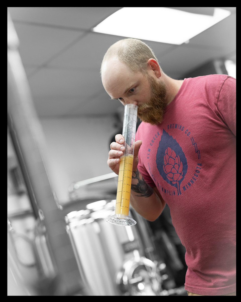 Erik, aka @thebardofbeer, is a gifted craft beer photographer. His work highlights the artistry, craftsmanship, and camaraderie that define the craft beer community. Huge shoutout to the <a href="/elmcreekbrewing/">Elm Creek Brewing Co.</a> team for these awesome photos. 🍻 @lotusbevall