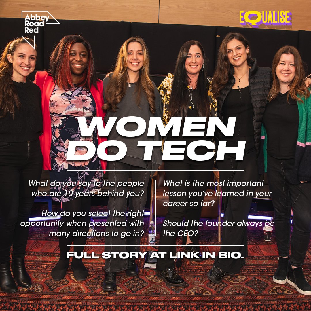 Our 2023 edition of the Abbey Road Equalise programme saw the studios’ music technology incubator, @AbbeyRoadRed, develop and produce the festival’s first 'Women Do Tech panel'. We published an article summarising the panel. Read it now: bit.ly/43oQYRq #MusicTech