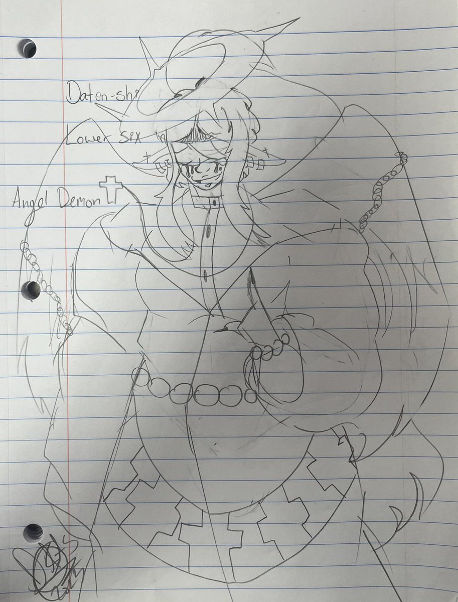 kikkomikkova's tweet photo. Here are some ugly sketches of my other demons, Daten-Shi, Nikushimi, Shirakaba and Yotsume! 😻 I’ll put them through Ibis during classes and try to get them posted by Friday https://t.co/NK8kEAiMVw