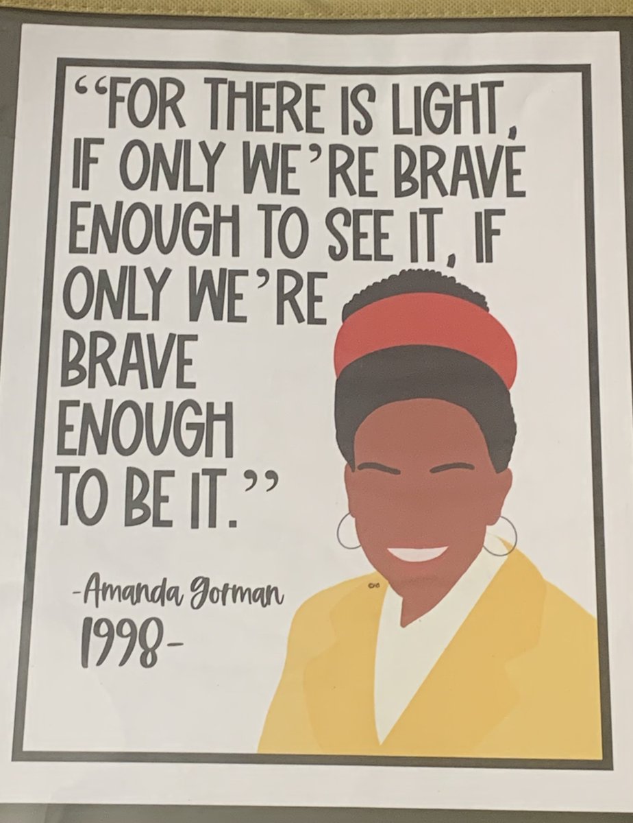BXCharterSchool's tweet photo. .@TheAmandaGorman's words and image adorn the walls of our school. She inspires so many the world over. Thank you, Amanda Gorman, for showing young people there is so much power in the written and spoken word.
#poetry #amandagorman #poetlaureate #reading #literacy #wordsincolor https://t.co/zOVqgZpGP2