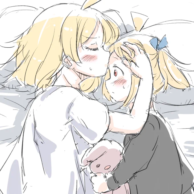 キスの日 眠れない妹を安心させようとする姉 #ぼっち・ざ・ろっく