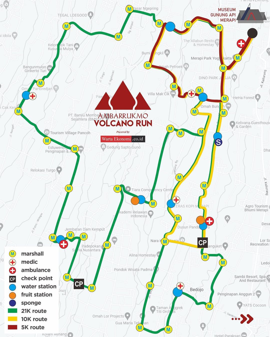Rute 👟 Ambarrukmo Volcano Run â€¢ 2023