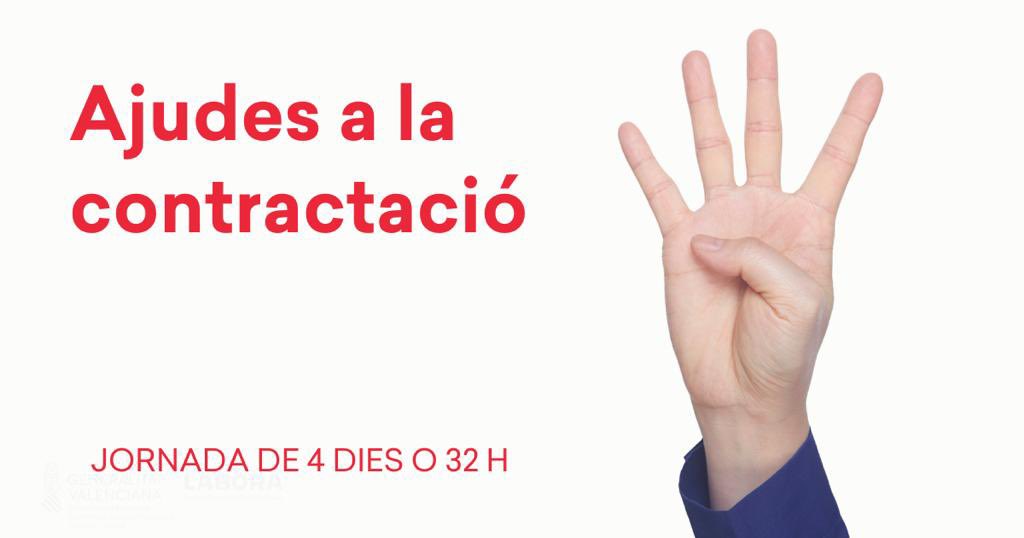 💼Aplicar semanas de #4Dias/32 h y mejorar la productividad en tu #empresa es posible con estas #ayudas   -⌚️Reducción de jornada laboral ➡️ bit.ly/Ajudes4Dies. ⚠️Hasta el 31/05 -👥Contratación indefinida ➡️bit.ly/LABORA32H. 📆Hasta el 31/10