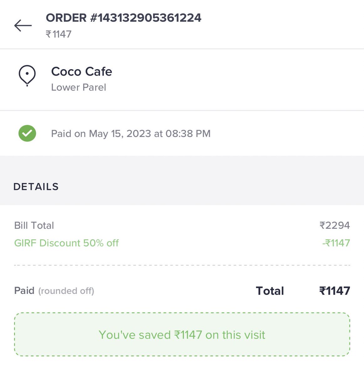 anil_dodeja's tweet photo. @swiggydineout Awesome deal. 😬
#SwiggyDineout #BillWaapsi https://t.co/6PpTrCBEx3