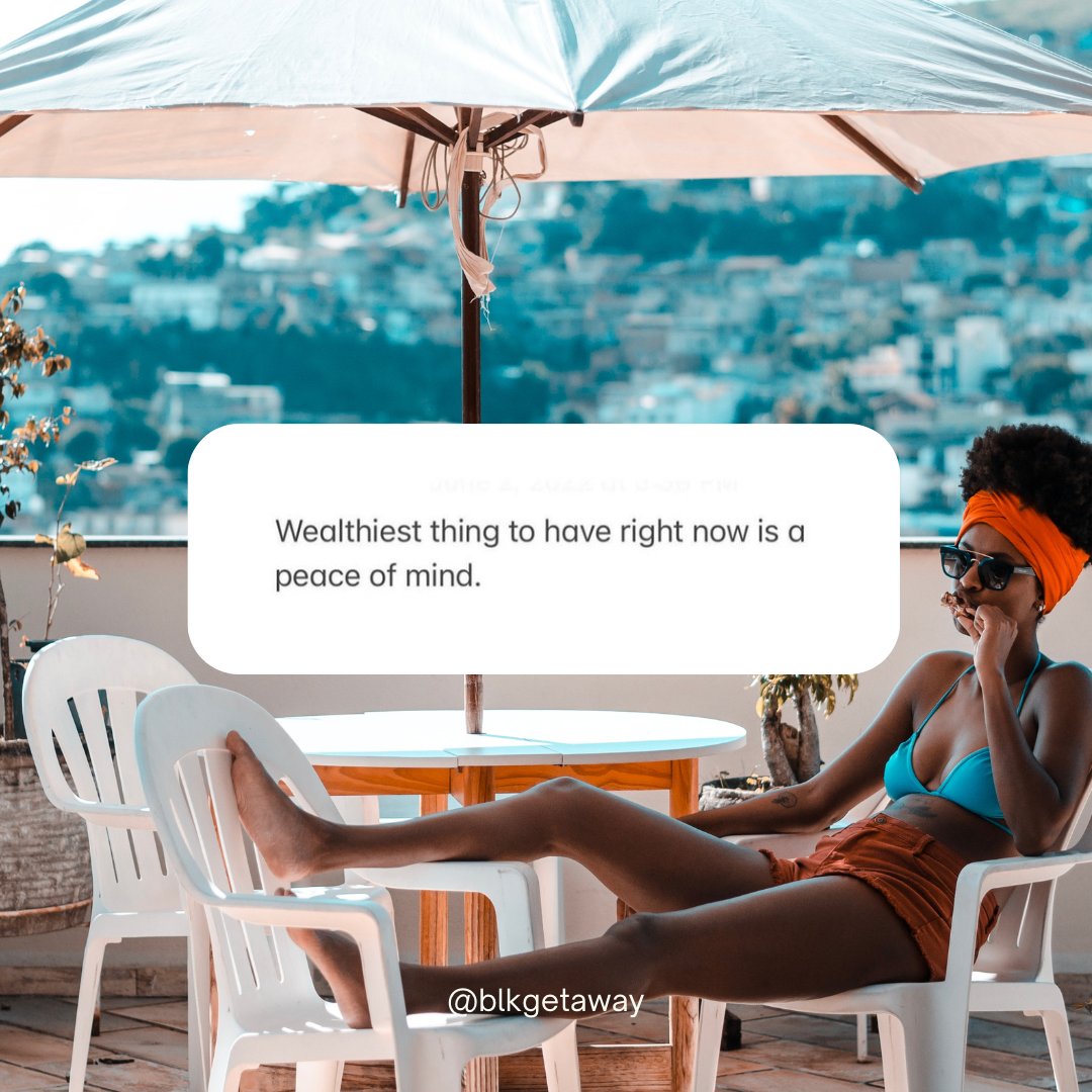 blkgetaway's tweet photo. Note to self: I'm too blessed to be stressed! 

#mentalhealth #vacationmode #blacktravelquote #blacktravelideas #mentalhealthawareness #blacktravelmode #outofoffice https://t.co/bSNbHpZCzB