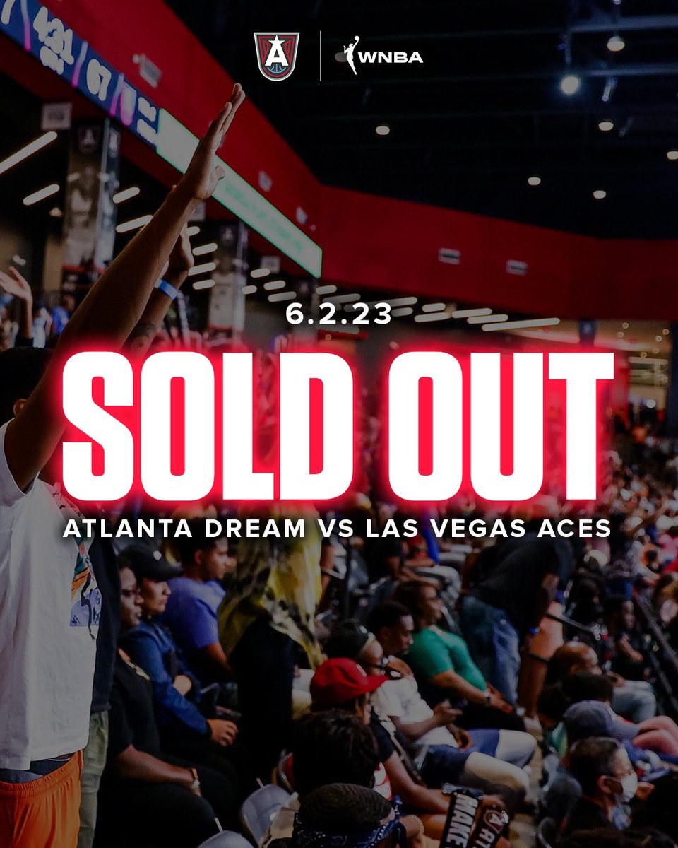 AtlantaDream's tweet photo. 2 games SOLD OUT 😮‍💨 

Your last chance to see the Dream during WNBA Opening Week is 5/30! https://t.co/CC1MyLWTcy
