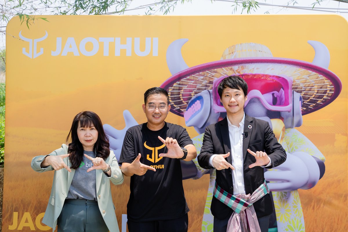 toppjirayut's tweet photo. ผมรู้สึกยินดีอย่างยิ่งครับที่ได้ร่วมงานพิธีลงนามบันทึกข้อตกลงความร่วมมือระหว่าง บิทคับ เวนเจอร์ส และ เจ้าทุย เพื่อยกระดับการอนุรักษ์ควายไทยผ่านการบันทึกผลของพันธุ์ควายไทยด้วยเทคโนโลยีบล็อกเชนและ NFT ครับ

#BitkubVentures #Jaothui #Blockchain #NFT #ToppJirayut https://t.co/6GHuv2qQJ4