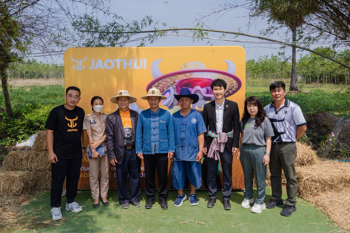 toppjirayut's tweet photo. ผมรู้สึกยินดีอย่างยิ่งครับที่ได้ร่วมงานพิธีลงนามบันทึกข้อตกลงความร่วมมือระหว่าง บิทคับ เวนเจอร์ส และ เจ้าทุย เพื่อยกระดับการอนุรักษ์ควายไทยผ่านการบันทึกผลของพันธุ์ควายไทยด้วยเทคโนโลยีบล็อกเชนและ NFT ครับ

#BitkubVentures #Jaothui #Blockchain #NFT #ToppJirayut https://t.co/6GHuv2qQJ4