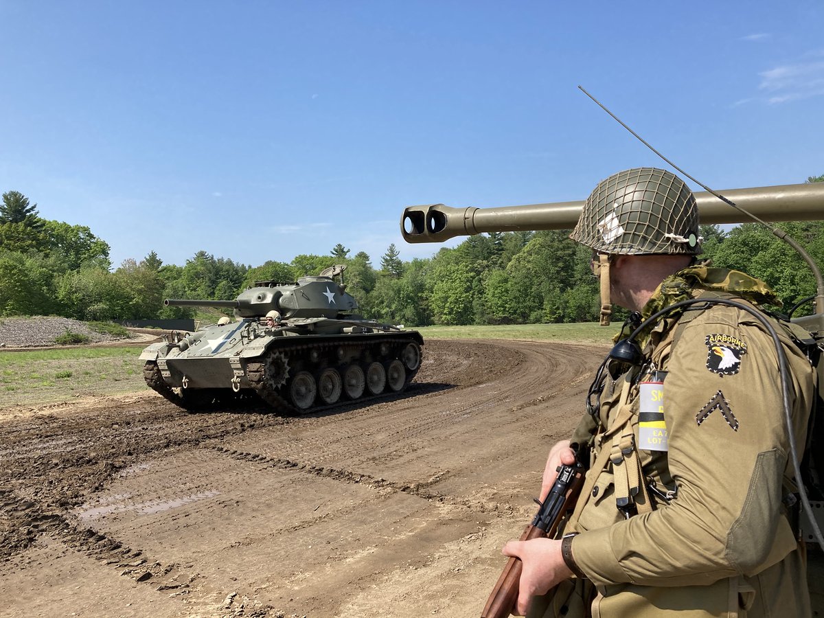 AHMuseum's tweet photo. Tank Demonstration Weekend this Memorial Day Weekend on Sat & Sun (May 27-28) at the American Heritage Museum in Hudson, MA! See WWII tanks driving each day! All #museum buildings open! Great #educational #familyfun! Info & tix: https://t.co/dv5ZhmIunc #MetroWestBoston #VisitMA https://t.co/hjEUUlIPzD