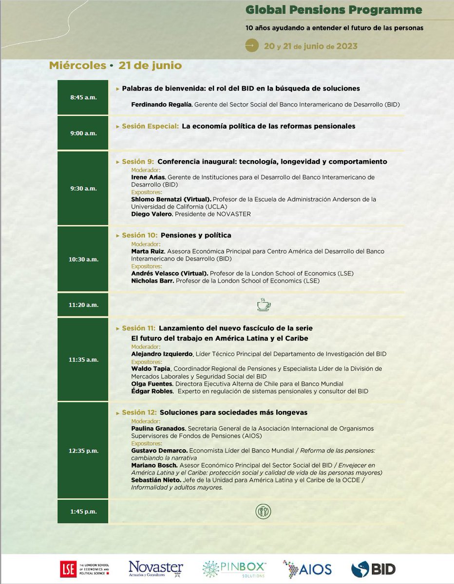 David_S_Kaplan's tweet photo. ¡El evento del año sobre pensiones en América Latina!

Pensiones: soluciones para sociedades más longevas.

20 y 21 de junio.

Regístrate aquí para el webinar https://t.co/48iEWOrhak.

Colaboración entre @LSEnews, #Novaster, @pinBoxLatam, #AIOS, y @el_BID.

(1 de 2) https://t.co/yVn4LyA21E