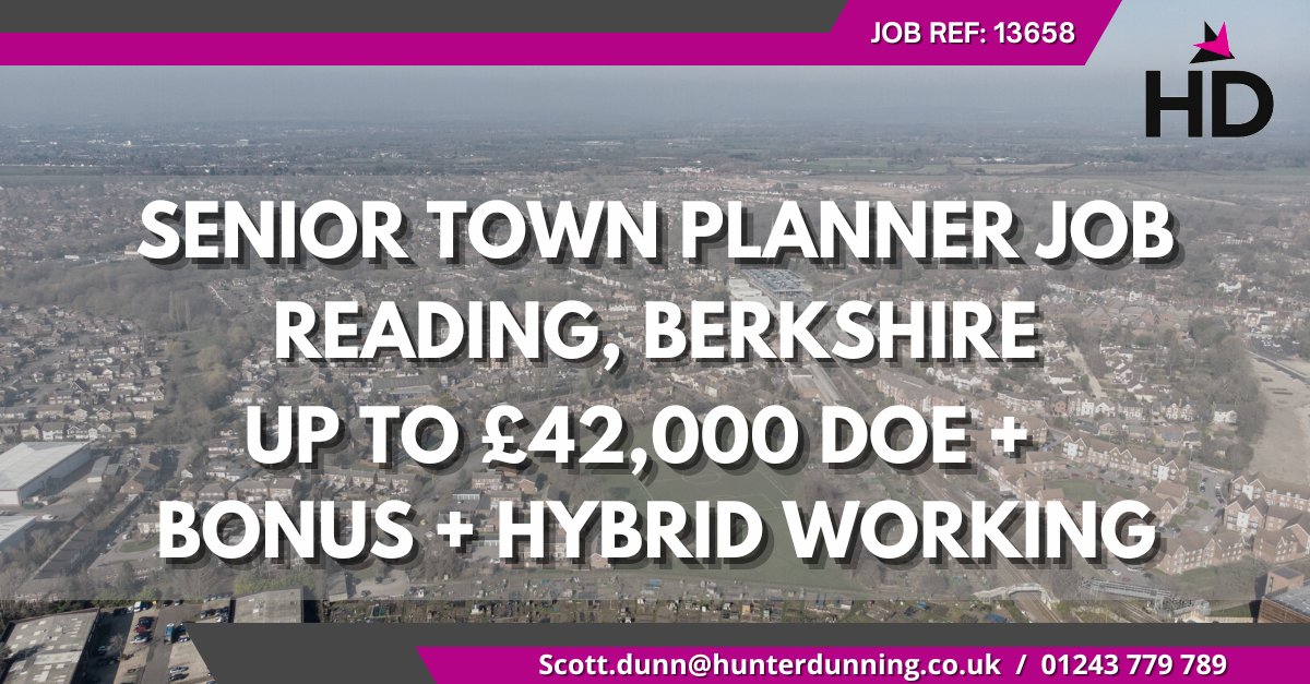 SENIOR TOWN PLANNER JOB - Offering up to £42,000 DOE + Bonus + Hybrid working!

Apply below:
pulse.ly/i3f9iuvtsn

#townplannerjob #townplanner #seniortownplannerjob #townplanning #planning #londonjobs #jobhunt #jobsearch #jobseeker #recruiting #jobopening #hiringandpromotion