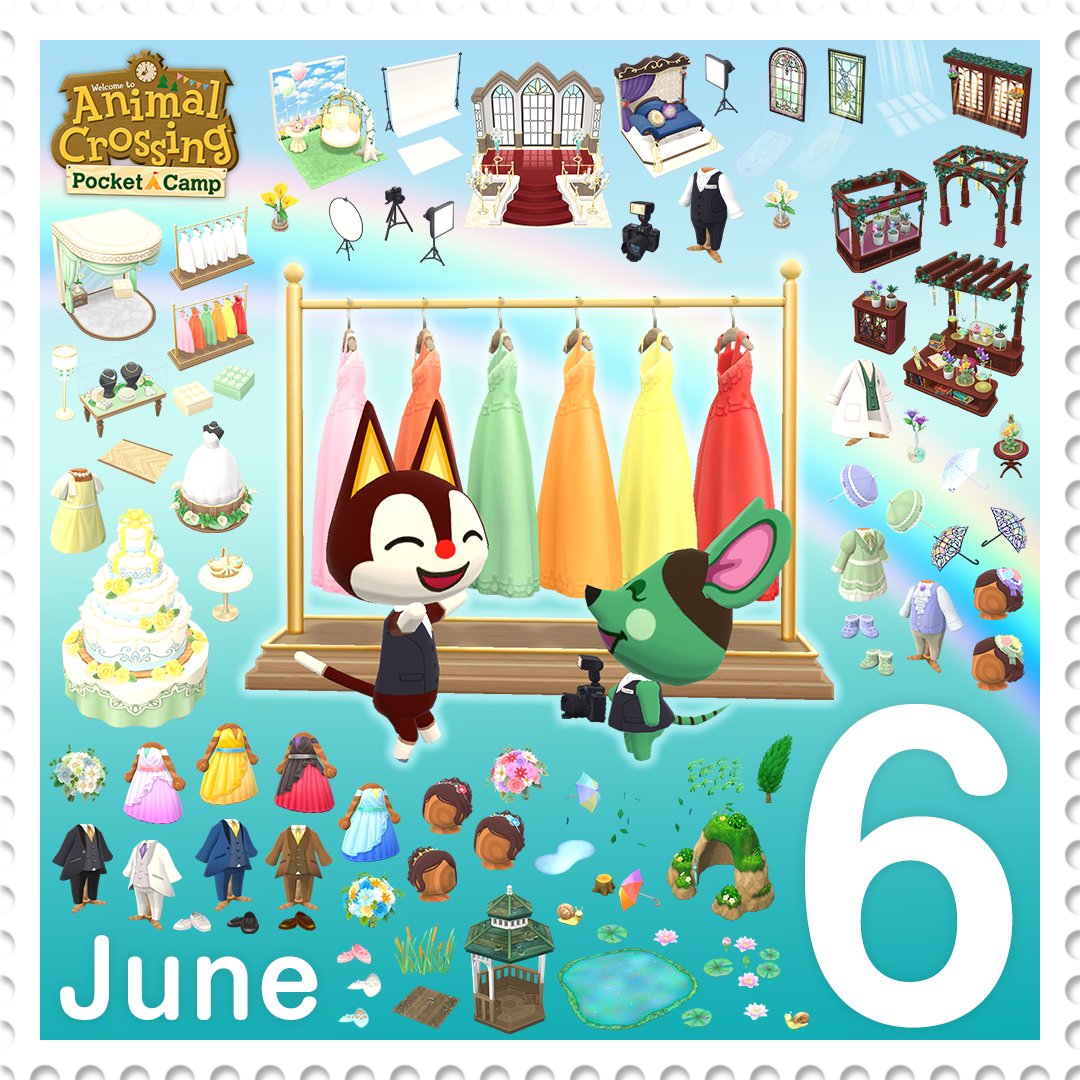 Pocket_camp on Twitter "Here are some of the items coming in June