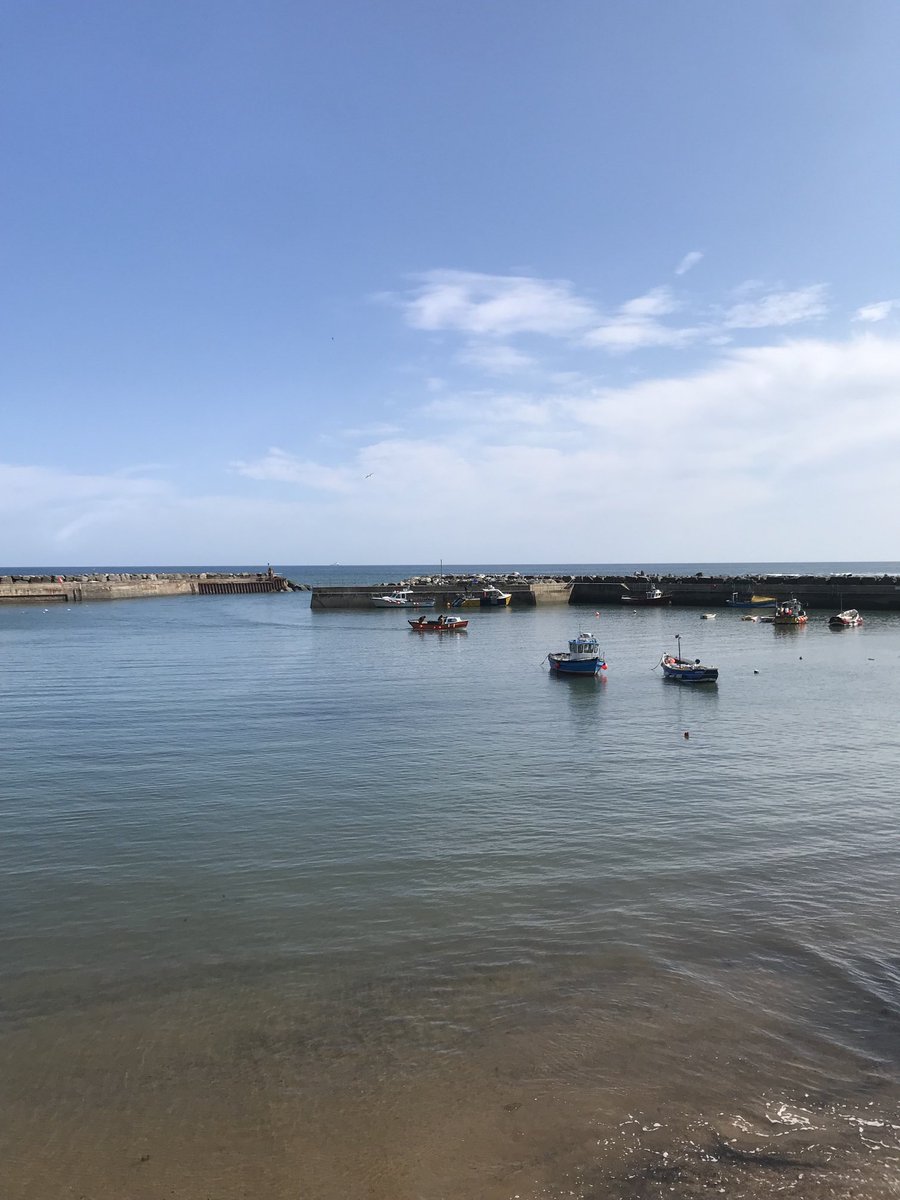 Glorious morning in Staithes meeting businesses and stakeholders & discussing some of the climate change mitigation projects taking place on this special part of the coast. #yearofthecoast