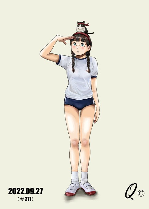 最近「ブルマ絵」描いてないなぁ～
ブルマ直立の過去絵修正しました😅 