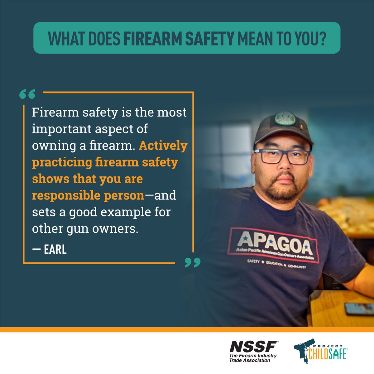 ProjChildSafe's tweet photo. In celebration of National AAPI Heritage Month, members of @apagoa_org shared what firearm safety means to them. #APAGOA #AAPI https://t.co/RNkgvFOLOM
