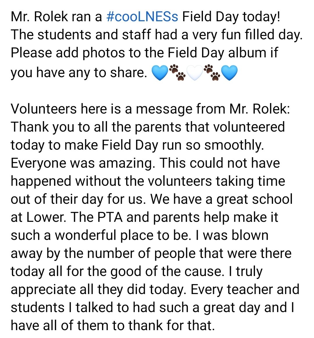 LnesPta's tweet photo. Such a great Field Day on Tuesday at LNES! @LNESPrincipal https://t.co/HVLpqf68PT