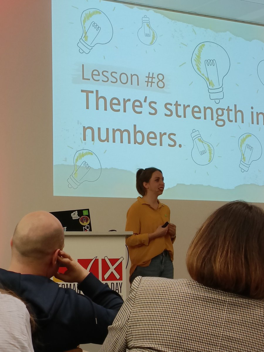 witchofthetest's tweet image. Brilliant day at #GermanTestingDay #gtd today, saw @TheAdaPohl this morning and currently listening to @MlleSophiePofie tell her incredible story 💙💙💙