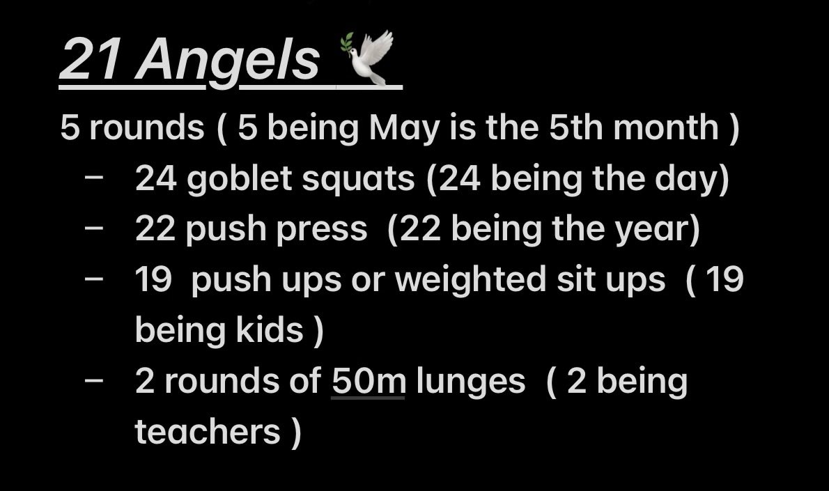 MattRoy_TV's tweet photo. In honor of #EvaMireles and her love of CrossFit, her daughter @addy_celeste sent me this WOD… My wife and I did it this morning…
Proud that I didn’t puke… even though I’m pretty sure that’s what Addy was going for with this WOD 😂
We #RememberYourName, Eva💎 https://t.co/QtdwBoIykI