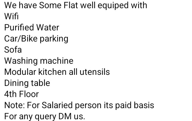 #helpinghand
Incase you are willing to relocate in #bengaluru for  job /Internship/Training having difficulty in finding accomodation in #bengalurucity  
We are here to support you Free accomodation near #WIPRO HQ , Sarjapur for initial 3-4 month starting from 27may2023.