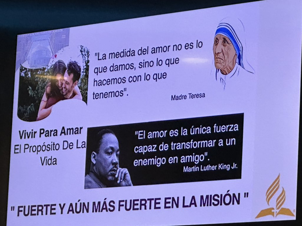Orlando Ramírez G (@ramirezdice) on Twitter photo El amor nos impulsa a “Hacer” y a “Transformar”. Jesús lo dijo antes: “Amémonos unos a otros porque el amor procede de Dios” 1 Juan 4:7 Esta es la verdadera esencia del carácter de Dios y de Él deriva el amor hacia el hombre y es la fuerza motivadora para la misión.
<a href="/Escoflo/">Rodolfo Escobar</a> El amor nos impulsa a “Hacer” y a “Transformar”. Jesús lo dijo antes: “Amémonos unos a otros porque el amor procede de Dios” 1 Juan 4:7 Esta es la verdadera esencia del carácter de Dios y de Él deriva el amor hacia el hombre y es la fuerza motivadora para la misión.
<a href="/Escoflo/">Rodolfo Escobar</a>