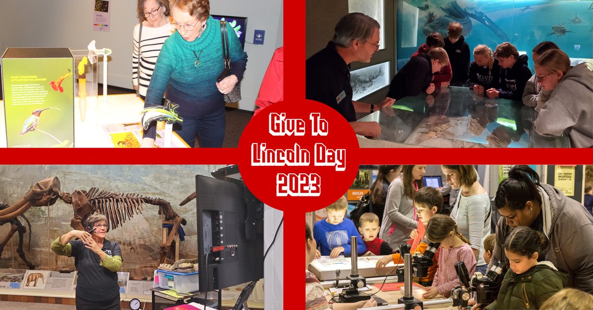It's #GiveToLincolnDay! Friends of the State Museum supports UNSM via funding innovative programming, rewards outstanding contributions by Museum personnel, & recognizes volunteers. Will you help support exhibits, outreach & informal science ed? Thank you. givetolincoln.com/nonprofits/fri…