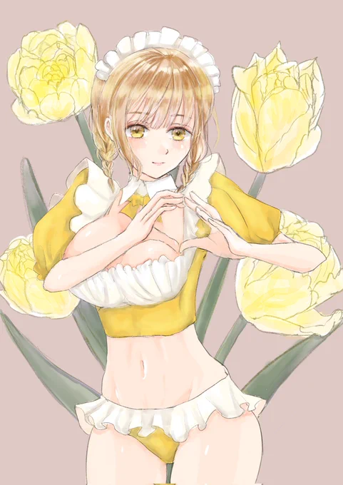 Aquors×メイドビキニ 花丸ちゃん