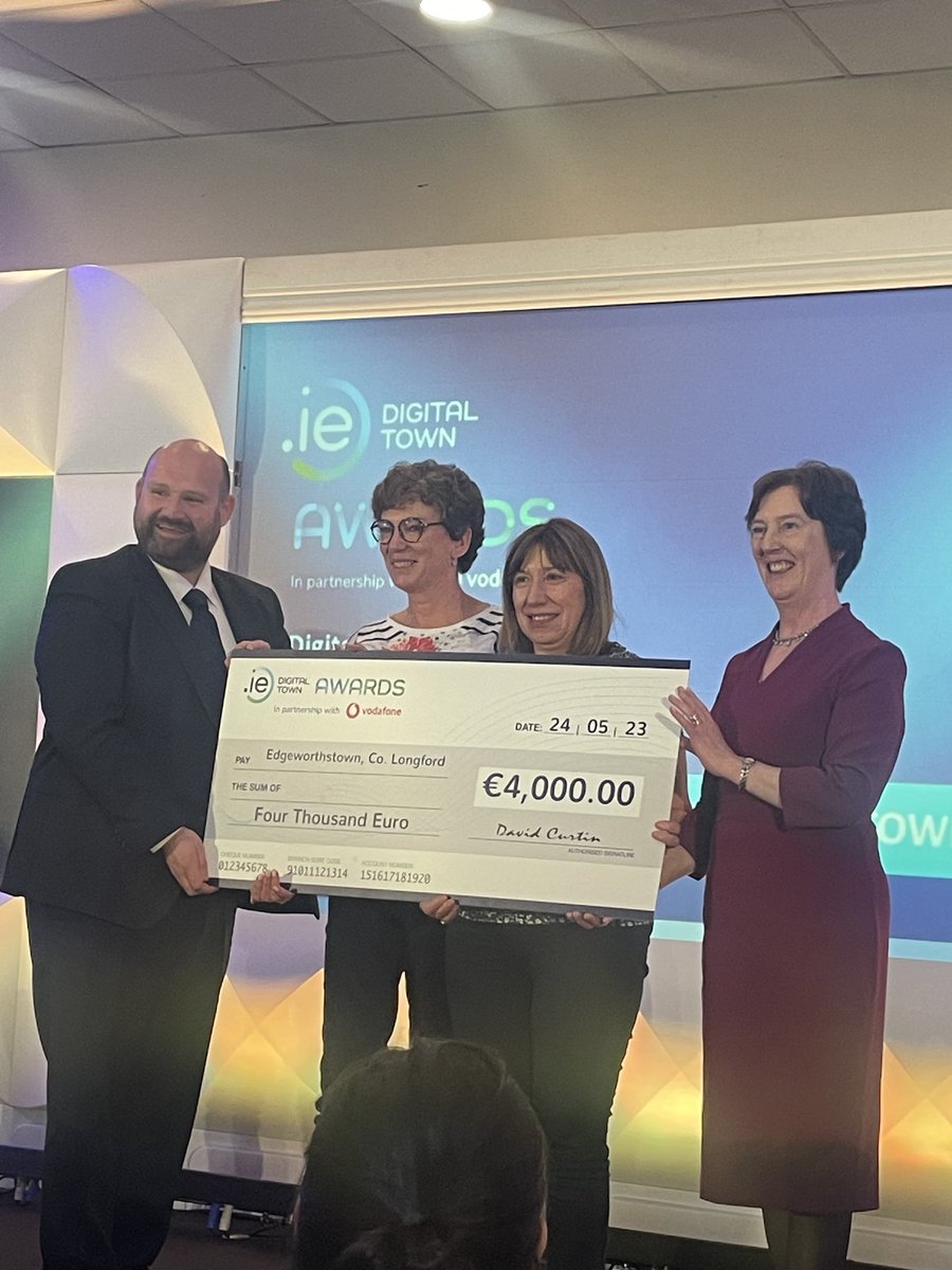 ⁦<a href="/medgecentre/">mariaedgeworthcentre</a>⁩ runners up in #digitaltourism category at the ⁦<a href="/dot_IE/">.ie</a>⁩ #DigitalTownAwards The Edgeworthstown renewal/revival continues!  The power of #community and #digitaliasation