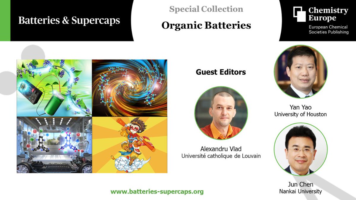 Batteries & Supercaps (@batt_supercaps) on Twitter photo Check out our special collection on #OrganicBatteries! Guest edited by Alexandru Vlad, <a href="/YanYao2/">Yan Yao</a> , and Jun Chen: bit.ly/batt_organicba…
With contributions by <a href="/RobertDominko/">Robert Dominko</a> <a href="/BitencJan/">JanBitenc</a> @tbaumlab <a href="/HRByon/">Hye Ryung BYON</a> <a href="/DavidMecerreyes/">Innovative Polymers Group</a> & many more!
It's free to read until the end of June! 🔋 Check out our special collection on #OrganicBatteries! Guest edited by Alexandru Vlad, <a href="/YanYao2/">Yan Yao</a> , and Jun Chen: bit.ly/batt_organicba…
With contributions by <a href="/RobertDominko/">Robert Dominko</a> <a href="/BitencJan/">JanBitenc</a> @tbaumlab <a href="/HRByon/">Hye Ryung BYON</a> <a href="/DavidMecerreyes/">Innovative Polymers Group</a> & many more!
It's free to read until the end of June! 🔋