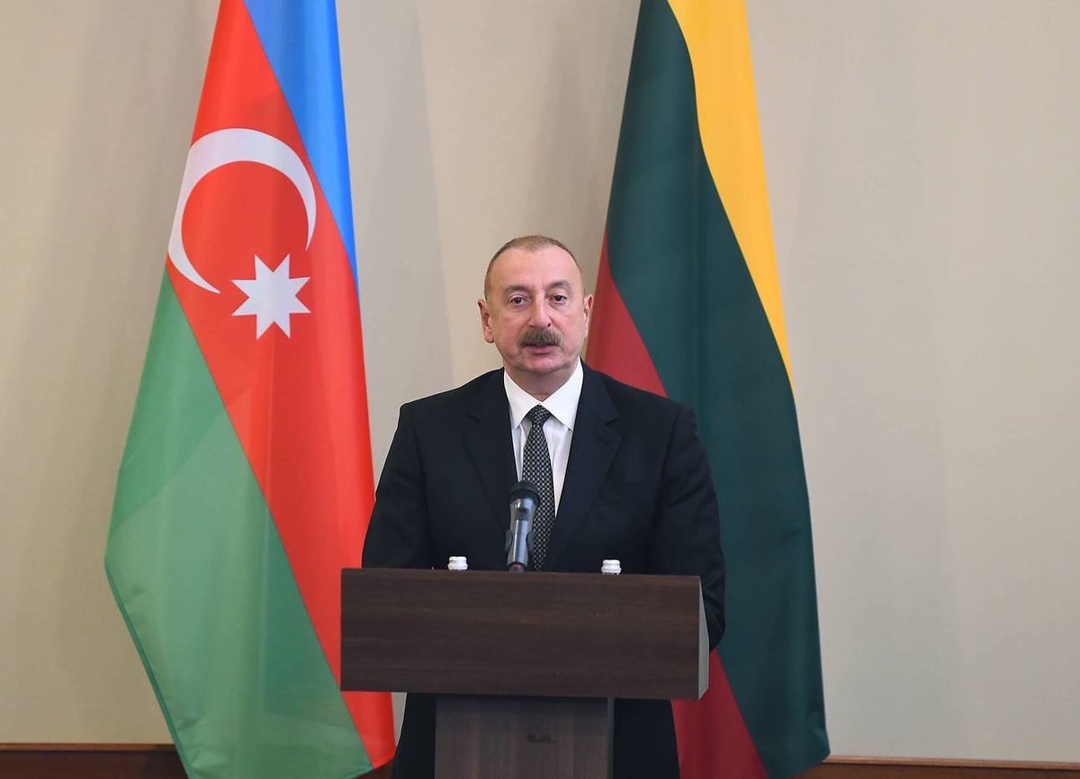 AlatFEZ's tweet photo. On May 22, 2023, Azerbaijan-Lithuania #businessforum with the participation of the President of the Republic of Azerbaijan and the President of the Republic of Lithuania was held in Vilnius. During the forum, the Chairman of the Board made a detailed presentation about #AFEZ . https://t.co/YWy00HpTZi