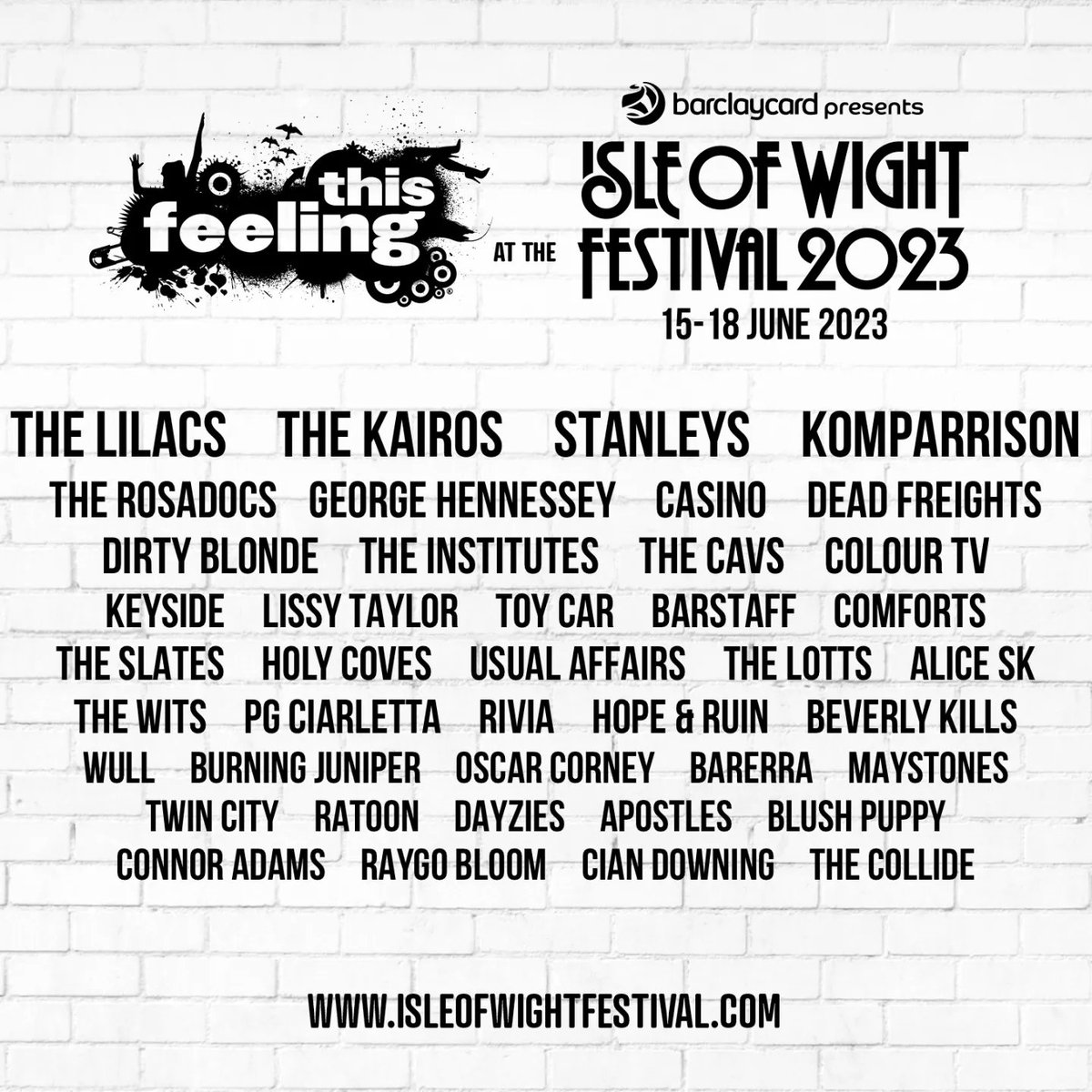Festi Announcement! Very excited to be jumping back on the decks DJing at @IsleOfWightFest again for @This_Feeling alongside @ninetiesmike & @shiner_sam 🎶 Mega lineup too! Let's 'av it! See ya there in a couple of weeks 🙌