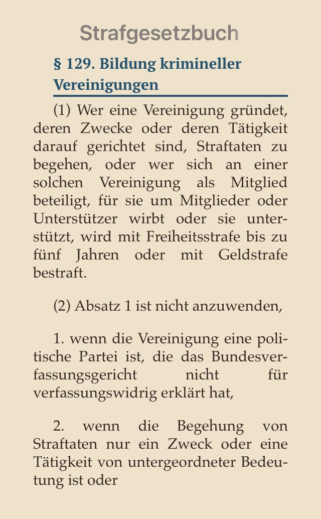 NielsenNews's tweet image. Gegen #LetzteGeneration 
wird wegen
Bildung einer kriminellen Vereinigung, 
nach StGB §129 
ermittelt

Hausdurchsuchungen fanden unter anderem bei der Hauptbeschuldigten 
Carla #Hinrichs 
statt

Die Webseite ist offline &amp;amp; Konten sind gesperrt

#NielsenNews