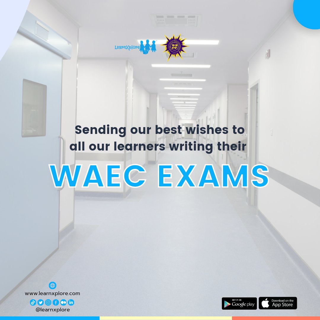 Learnxplore's tweet photo. 🎓 Wishing all our incredible learners the best of luck as they tackle their WAEC exams!
Go ahead and ace your exams, you've got this! 💪🍀
#STEM #STEAM #edtech #onlinelearning #tutoringapp #waec #olevelenglish #olevelmaths #learnxplore #learnxploreapp #sdg4 #edutwitter https://t.co/jq0o5en5Cg