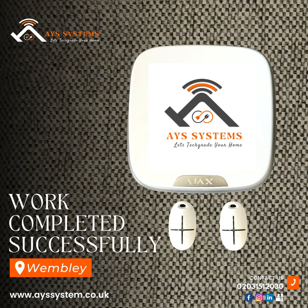 Exciting news! Wembley now boasts our cutting-edge Intruder Alarm System, providing ultimate security and peace of mind. 
#AYSSystem
#aysacccesscontrolsystem
#Control4Installer
#AYSSystem
#accesscontrolsystem
#AYSintruderalarmsystem
#intruderalarmsystemnearme
@BarnetFC