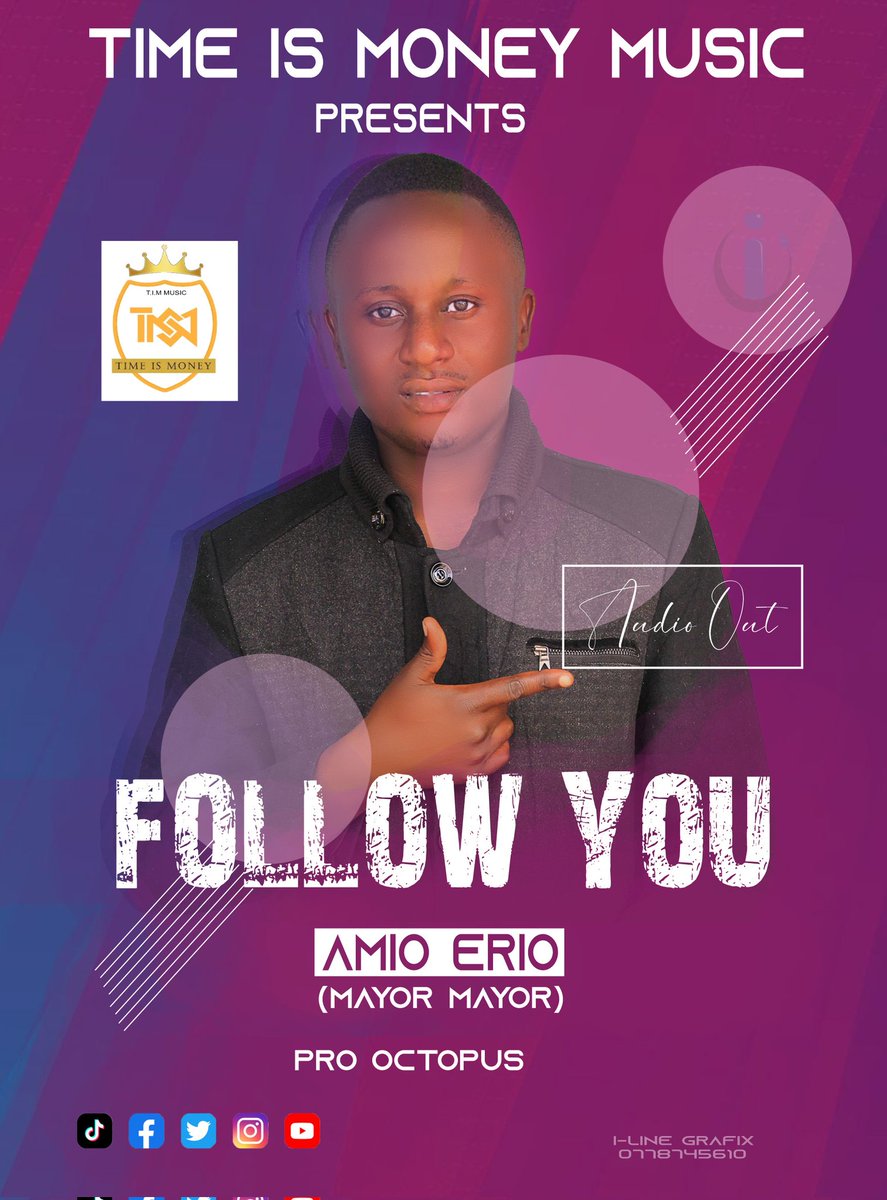 AMIOERIO1's tweet photo. TAP ON THE LINK BELLOW TO ENJOY MY NEW SONG..FOLLOW YOU BY AMIO ERIO {MAYOR MAYOR} DON'T FORGET TO SUBSCRIBE TO MY YOUTUBE CHANNEL..THANK YOU_HAVE A GREAT WEEK....🙏🏿🙏🏿 https://t.co/AL8VwM761Y https://t.co/YcakECoSMz