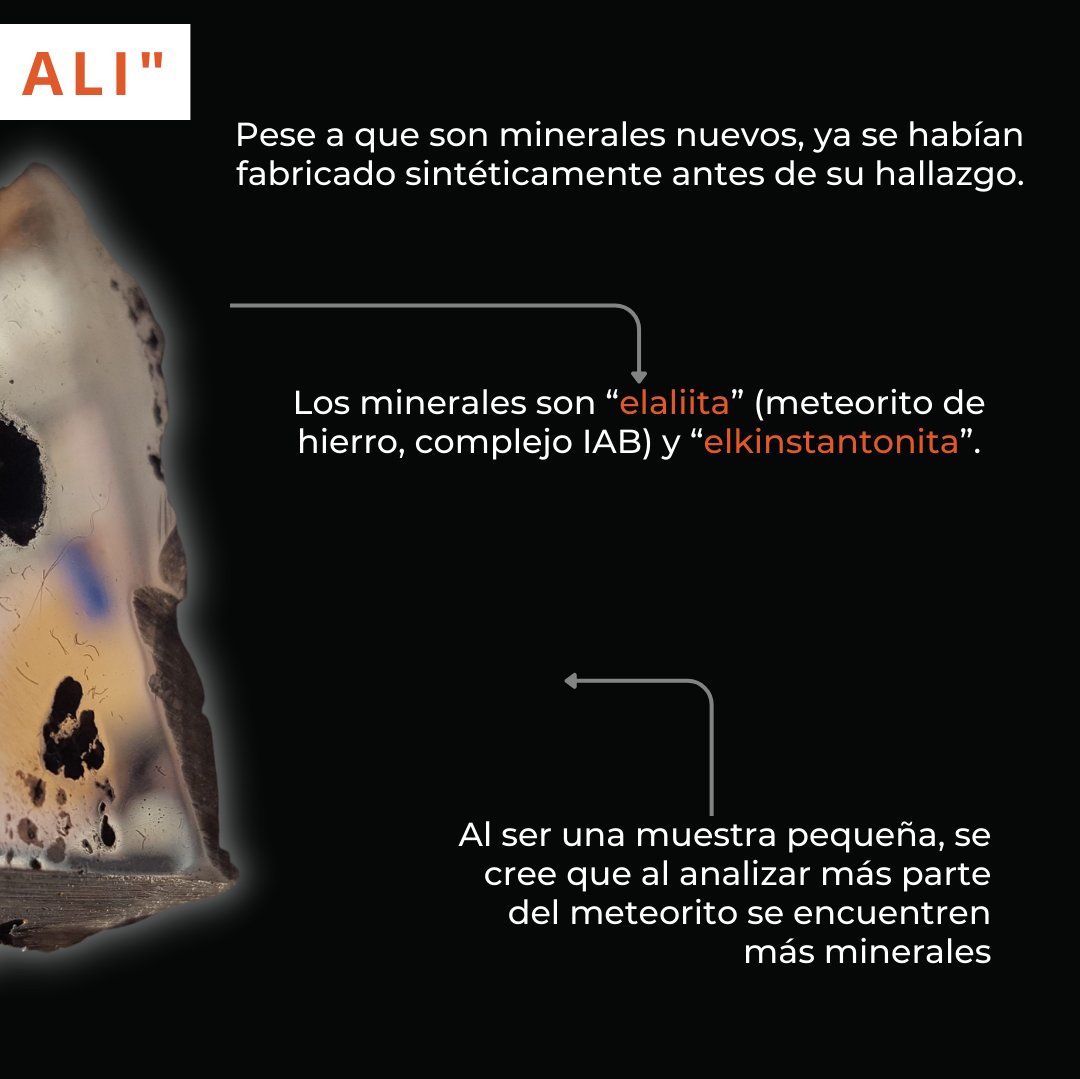 REPEMEX_'s tweet photo. ¡MINERALES QUE LLEGARON DEL ESPACIO! 
En el noveno meteorito más grande encontrado en la Tierra se han encontrado dos nuevos minerales, ¡Conócelos! ☄

Comenta sobre que tema te gustaría conocer 👇   

Síguenos para más #Sabiasque

#mineria #espacio #perforadoras https://t.co/rEeZAseh85