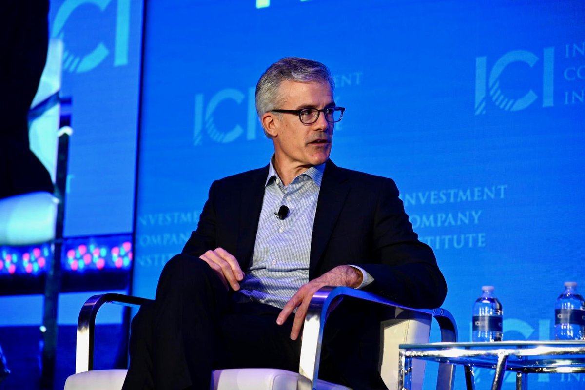 ICI's tweet photo. "Strategies pivot, tactics change, but purpose is enduring." - Tim Buckley, CEO &amp; Chairman, @Vanguard_Group on the lessons learned working with the legendary Jack Bogle #ICILeads https://t.co/v2a0Y4qRsZ