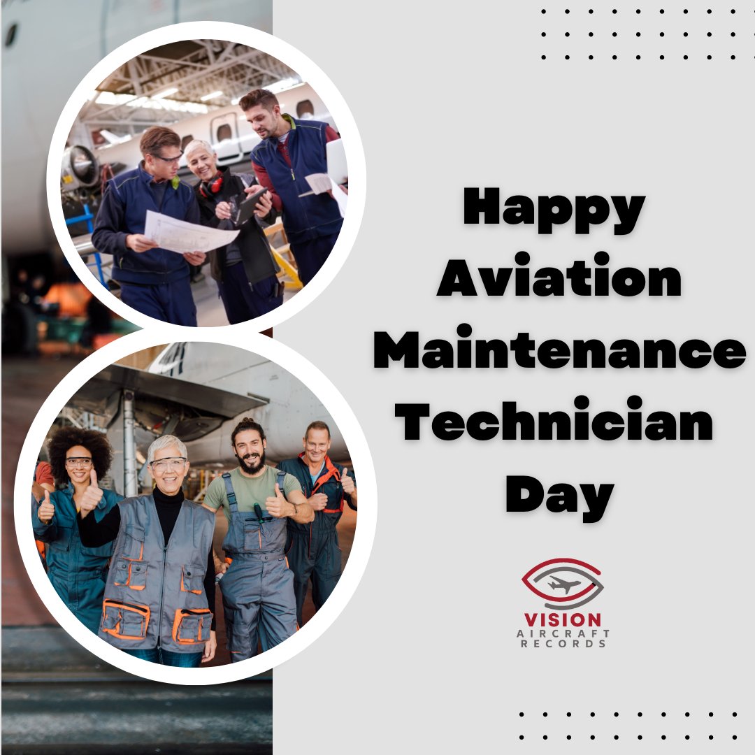 Happy Aviation Maintenance Technician Day to all the skilled professionals who keep our aircraft in top-notch condition! Your attention to detail and commitment to safety are second to none.

#AMTDay #AviationMaintenance #MaintenanceTechnician #aircraftrecords #businessaviation