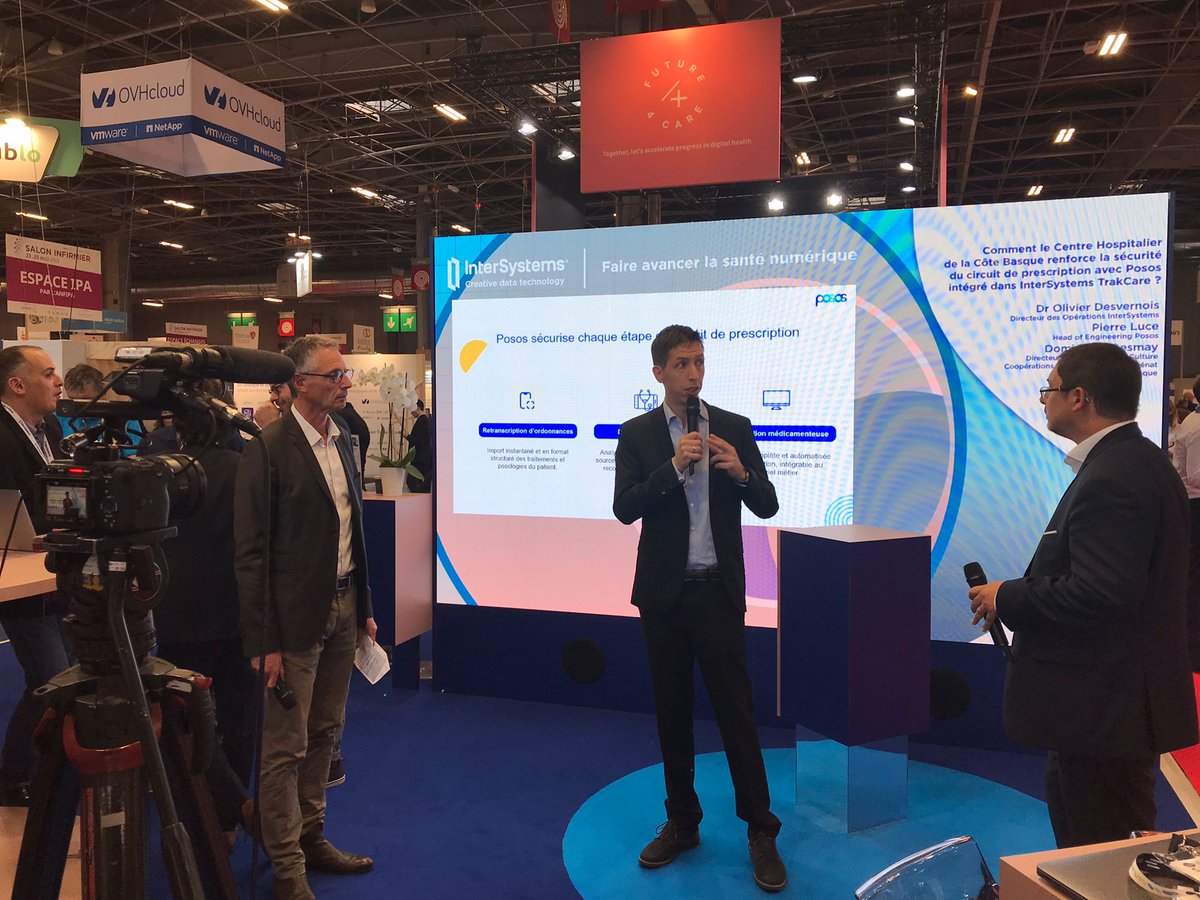 #SANTEXPO Connaissez-vous <a href="/posos_tech/">Posos</a> ? C'est la solution adoptée par le <a href="/CHCoteBasque/">CH Côte Basque</a> pour renforcer la sécurité du processus de prescription des médicaments. Directement intégré à #TrakCare, cet outil réduit les risques d'erreurs de prescription