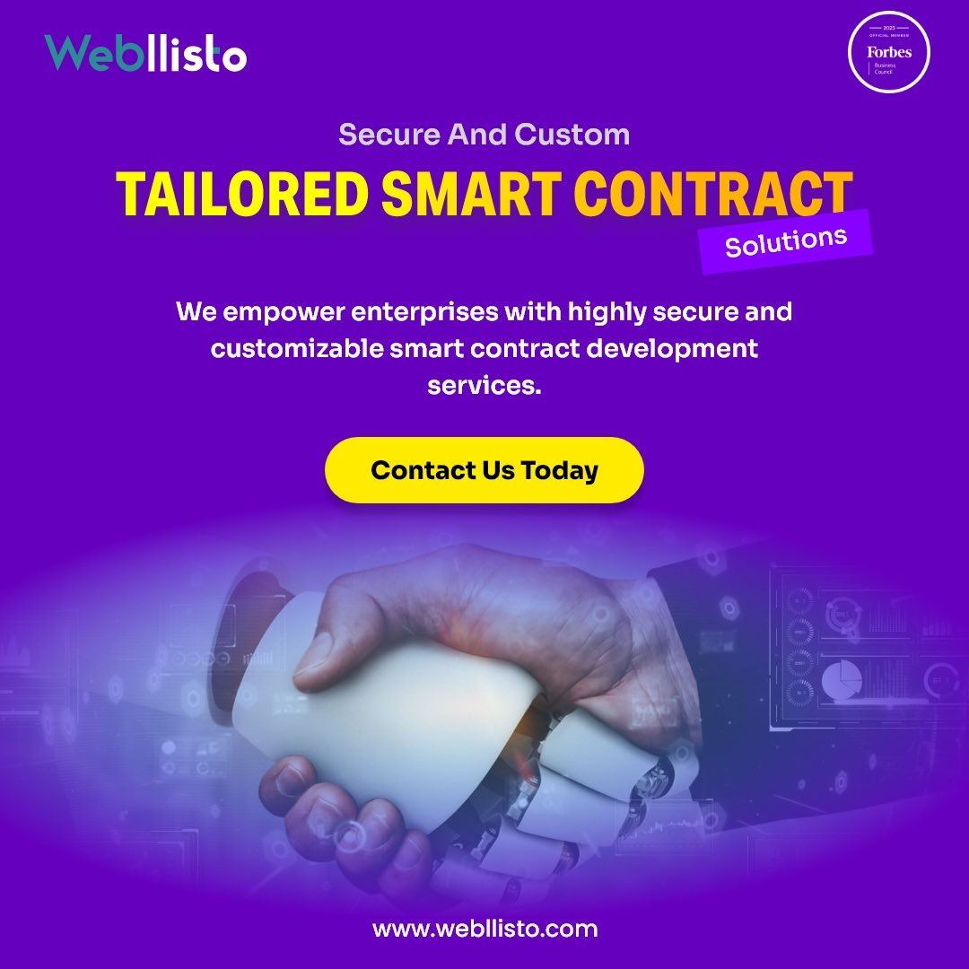 Empower Your Enterprise with Secure and Custom-Tailored Smart Contract Solutions! 

#SmartContractSolutions #BlockchainTechnology #CustomTailoredContracts #SecureContracts #BusinessEmpowerment #EnterpriseSolutions #DigitalTransformation #Innovation #NFTCommunity #MetaverseNFT