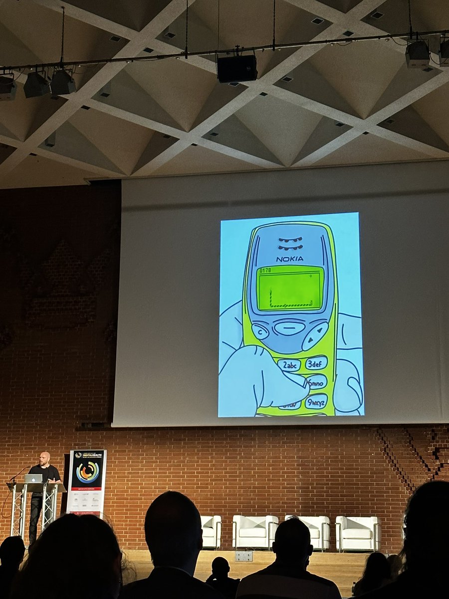 You know you’re getting old when a tech conference speaker uses playing Snake on a Nokia phone as an example of early immersive technology but says they never played it themselves and called it “the worm” 😭💀