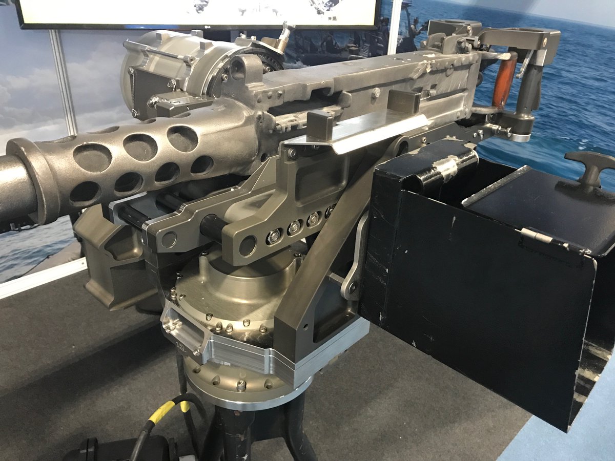 Can confirm the RN has adopted the Flexforce Agile, Small-deflection, Precision (ASP) mounting for the 50 cal gun and will probably be the first navy in the world to deploy it operationally.

This stabilised mount provides up to 30 x increase in accuracy.

#CNE2023