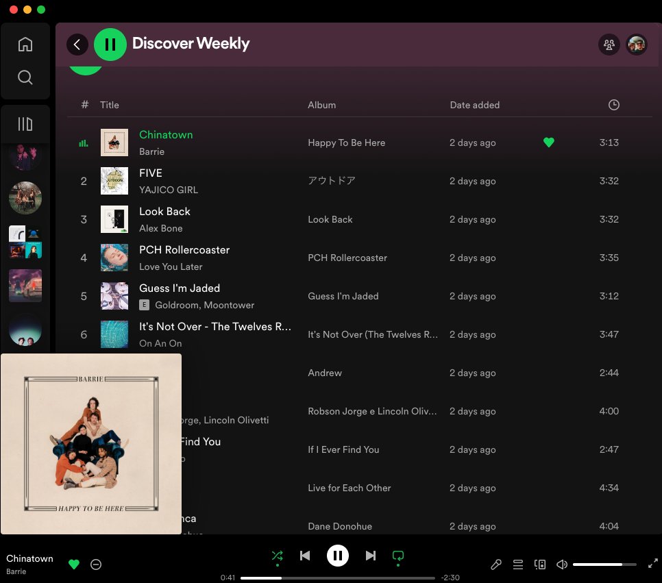 PortKazoku's tweet photo. The new UI for Spotify is disgusting. Who thought it was a good idea to have the album cover cover the track names when its enlarged? I am shocked and appalled frankly. https://t.co/fB7sH5XAst