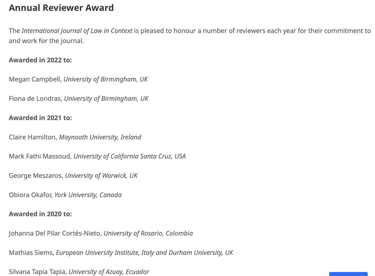 We owe everything to our reviewers and know that any recognition won't be enough to reword their immaterial labour. This year we are particularly thankful to @fdelond and Megan Campbell for their insightful and timely reviews! 
cambridge.org/core/journals/…