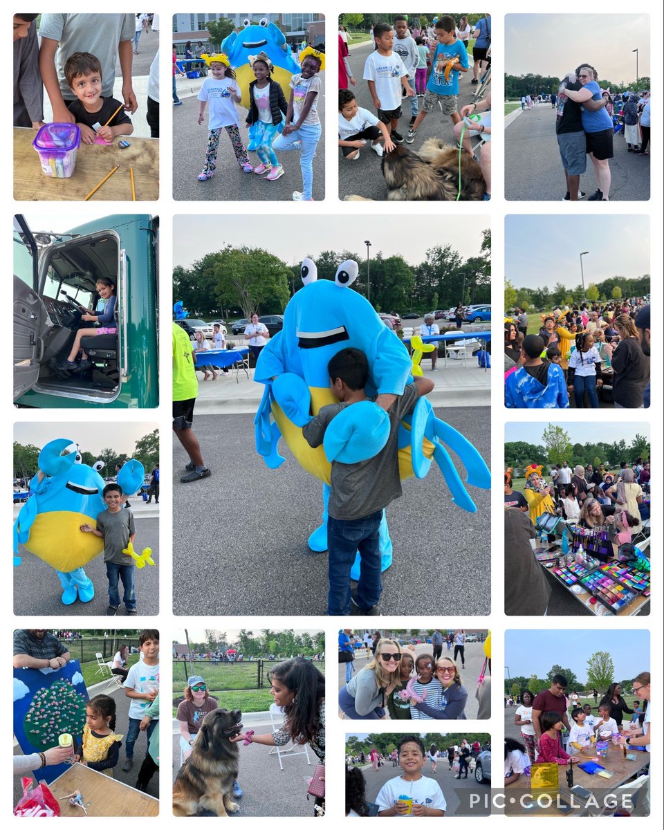 @ChadwickElem 's First Spring Fling was a success! Easily over 400 community members showed up and smiled.