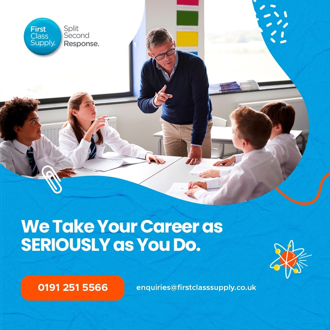 Here at First Class Supply, you can be assured that we take your career as seriously as you do!

Let us take you to the next level of your career. Register with us today.

#firstclass #teachers #teachingagency #supplyteacher #supplyteaching #supplyteachers #education #jobsineduca