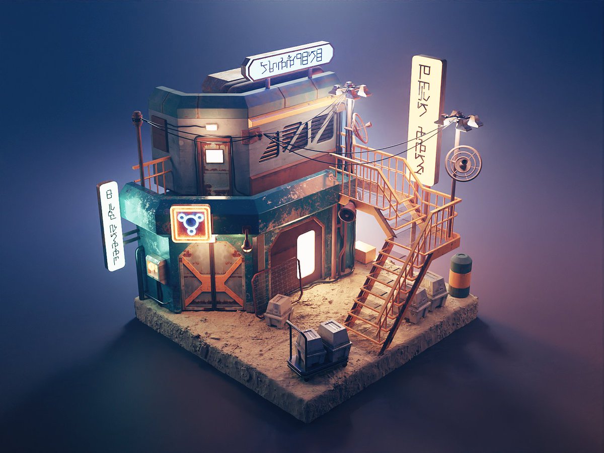 This one is inspired by the Knowhere streets from the latest Guardians of the Galaxy movie. Have you seen it yet?

#Blender3d #b3d #GuardiansOfTheGalaxyVol3