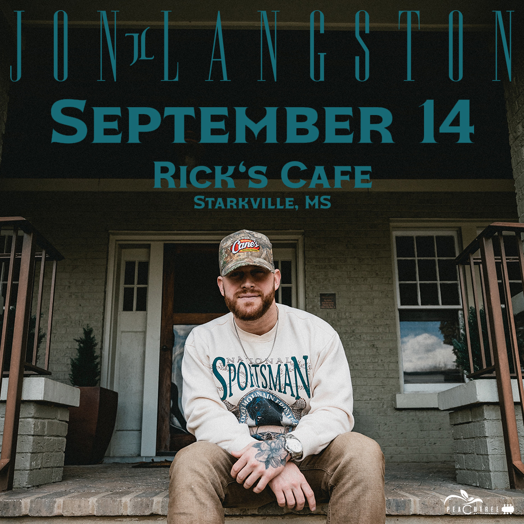 🎸 Exciting News! @JonTLangston is coming to @RicksStarkville in #StarkvilleMS on SEP 14th! 
⏰ Tickets on sale this FRI 5/26 at 10 AM CT.
Don't miss this GA native who went from football to music, releasing hits like 'All Eyes On Us.' 🎉🎵
🎟👉 bit.ly/JonLangstonSep…