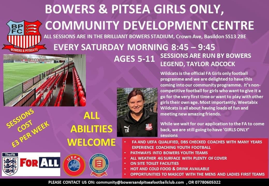 Bowerspitseafc's tweet photo. 📢 Community Development Centre

Don't forget, we have all of our sessions running tomorrow

✅ Mini Ballers
✅ Girls Only Sessions
✅ Mixed Groups from 3YO Mini Ballers - School Yr8

✅ Food Available
✅ Superb Facilities
✅ Brilliant Coaches

#UpTheBowers | #DevelopmentCentre https://t.co/kzzPGbw4JE